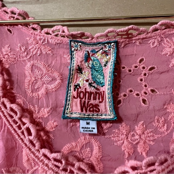 Johnny Was Pink Lace Sleeveless Top - Picture 3 of 12